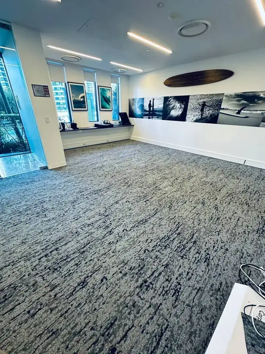 Completed Bell Carpets commercial flooring installation